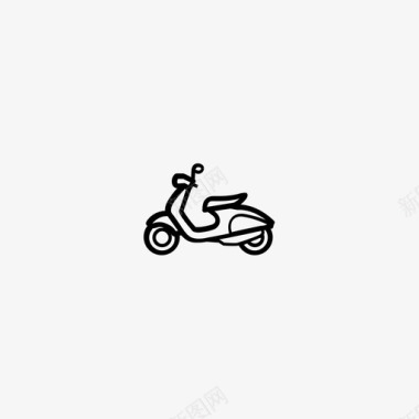 小型摩托车自行车摩托车图标图标