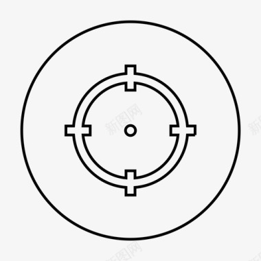 目标探索目标靶心捕捉图标图标
