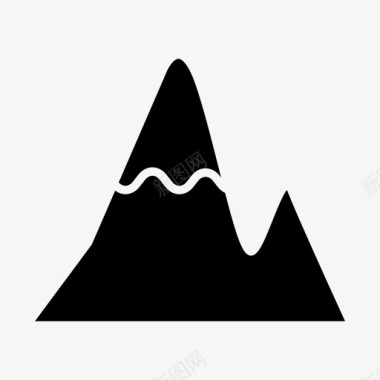 山峰岩图标图标