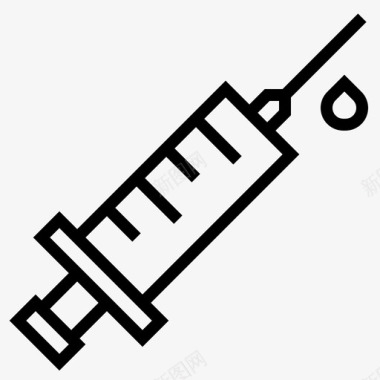 医疗注射器疫苗医疗保健医疗图标图标