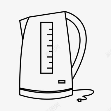 水壶电水壶家用电器图标图标