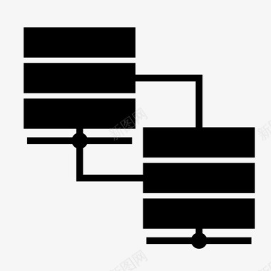 未连接网络服务器连接数据库存储图标图标