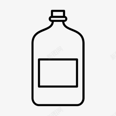 瓶装饮料西式图标图标