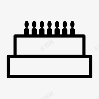 生日的气球蛋糕生日蛋糕庆祝图标图标