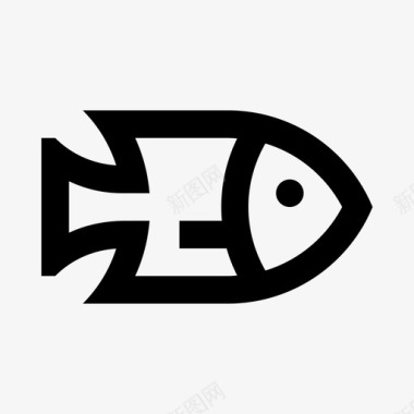 海水产品鱼海动物图标图标