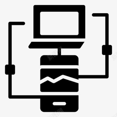 电脑笔记本图笔记本电脑电脑连接图标图标