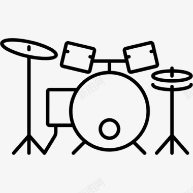 鼓手乐队图标图标