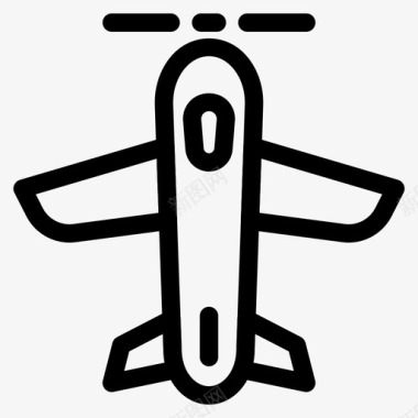 交通工具飞机飞机交通旅行图标图标