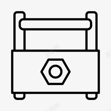 螺丝刀工具箱工具箱建筑工厂图标图标