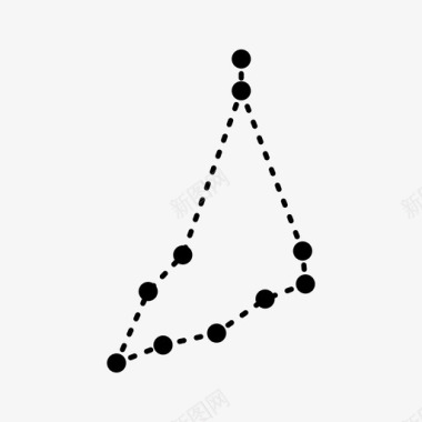 星星设计素材摩羯座占星术星座图标图标