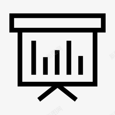 条形素材演示分析条形图图标图标