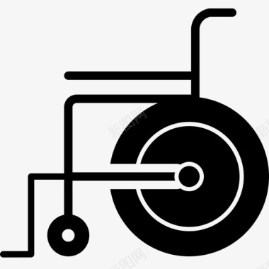 轮椅病人身体图标图标