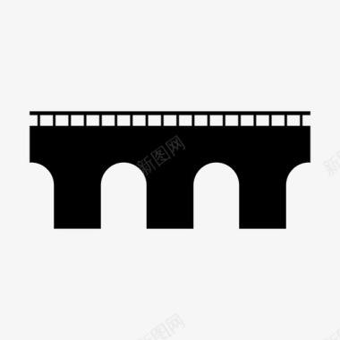 搭建桥梁桥梁建筑旅游图标图标