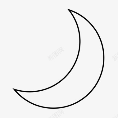 月亮晚安相位图标图标