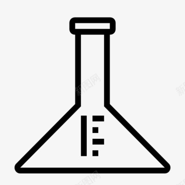 度量瓶烧瓶化学烧瓶锥形烧瓶图标图标