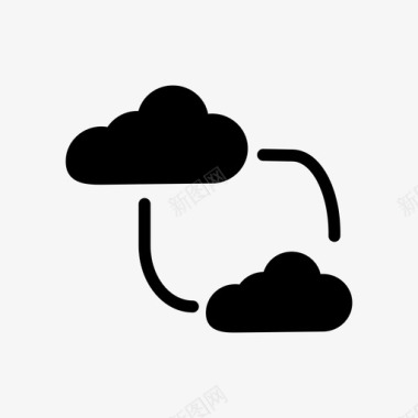 服务器云exchange网络图标图标