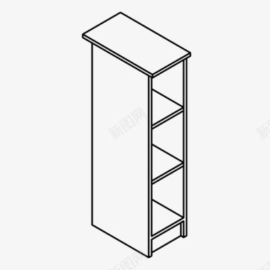 抽屉办公桌橱柜办公桌抽屉图标图标