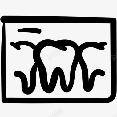 X光照片牙科记录牙医牙齿图标图标