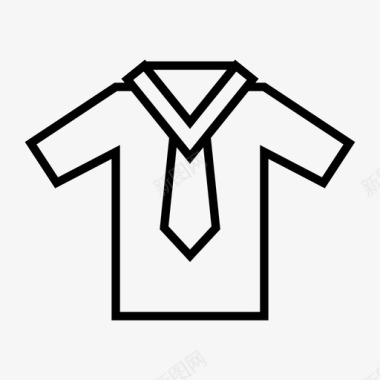 衬衫布料领带图标图标