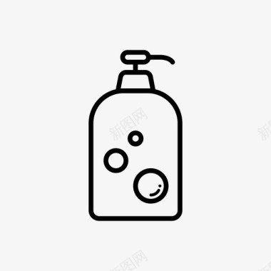洗发水沐浴露清洁剂图标图标