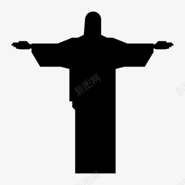 巴西标志救世主基督救世主巴西图标图标