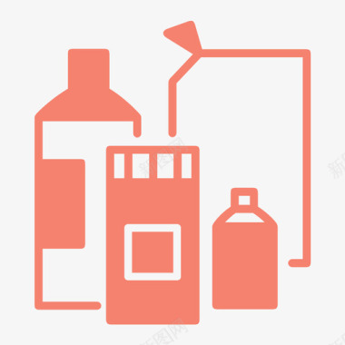 化学洗涤剂漂白剂化学品图标图标