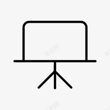 艺术展板演示文稿投影仪板图标图标