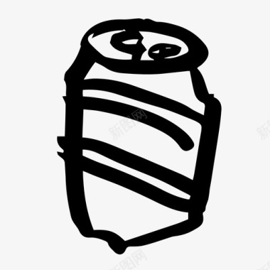 啤酒罐酒饮料图标图标