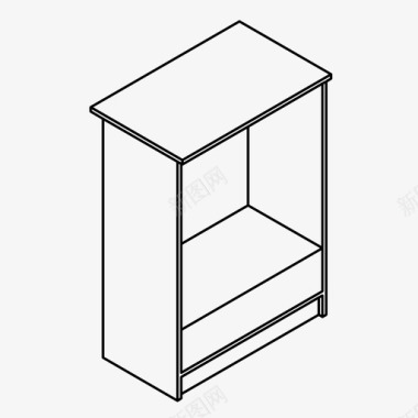 抽屉办公桌橱柜办公桌抽屉图标图标