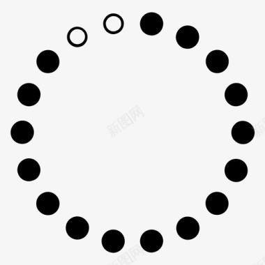 圆圈十分之九充电图表图标图标