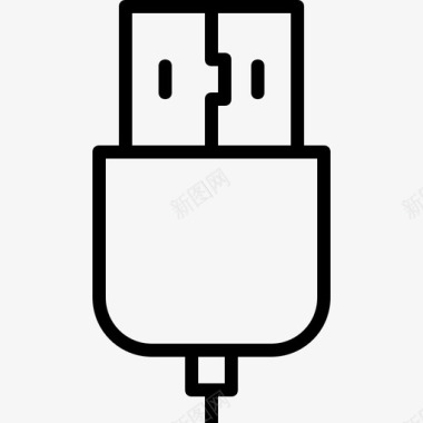 数据线素材usb数据线连接图标图标