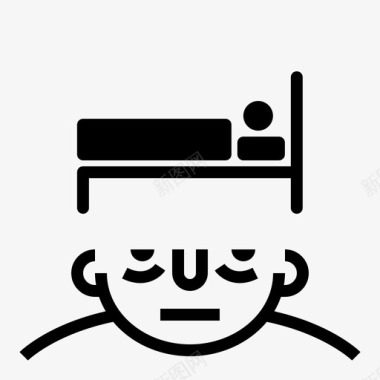 抱着脑袋需要睡眠精疲力竭失眠图标图标