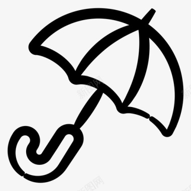 雨伞保护伞墨水安全卷6图标图标