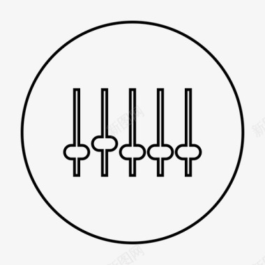 声音调节均衡器调节配置图标图标