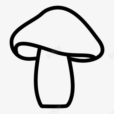 吃蘑菇蔬菜食物图标图标