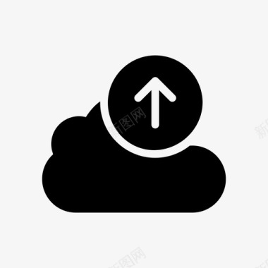 服务器上载云网络图标图标