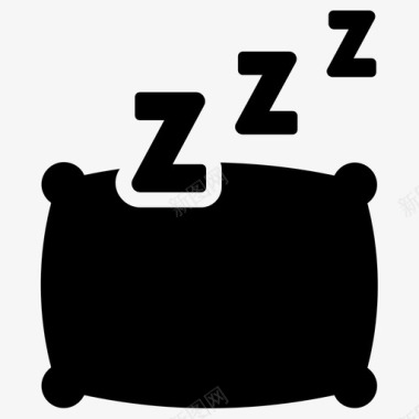 小米枕头睡觉床枕头图标图标