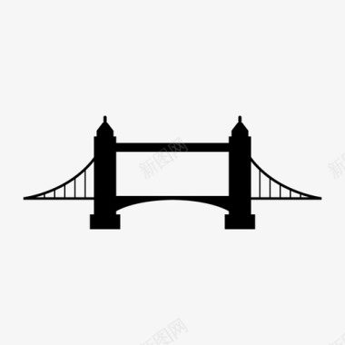 桥梁桥梁建筑旅游图标图标