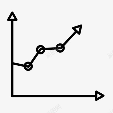 销售报告折线图分析性能图标图标