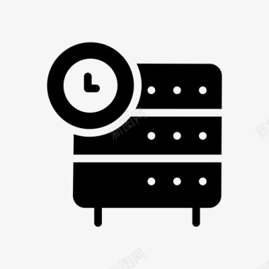 服务器时间时钟网络图标图标