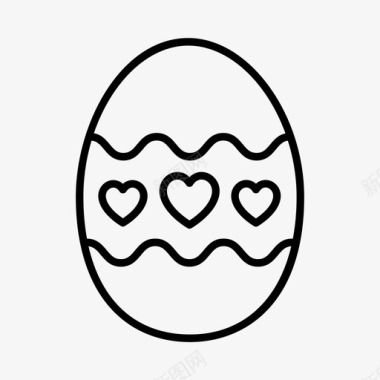 寻找投资者复活节彩蛋庆祝复活节装饰图标图标