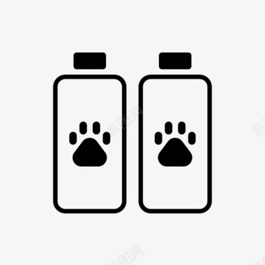 宠物用品瓶子图标图标