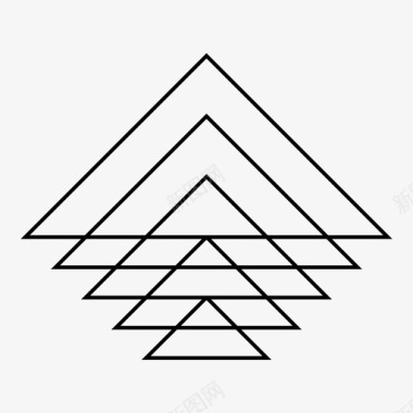 金字塔抽象埃及图标图标