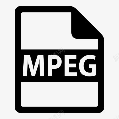 mpeg文件文件格式图标图标