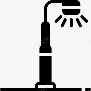 设施小品灯柱便利设施城市图标图标