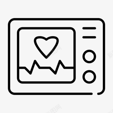 心脏监护仪心电图心脏医院图标图标
