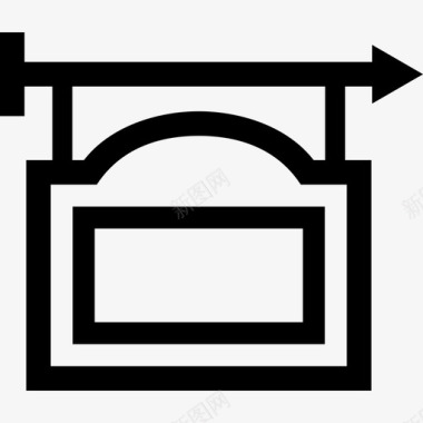 悬挂标志标牌信息图标图标