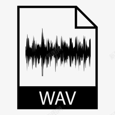 WAV文件格式音频文件类型曲目图标图标