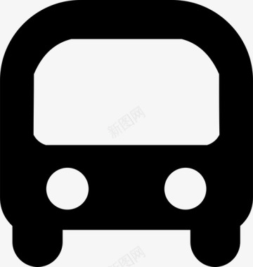 公共标识红公共汽车汽车司机图标图标