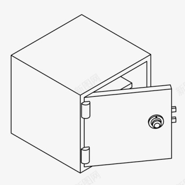 保险柜设计保险箱银行钱图标图标